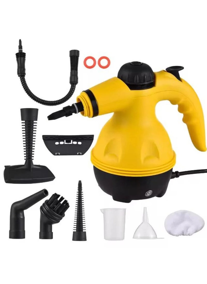 Denx - High Pressure Steam Cleaner, Portable Mini Steam Cleaner for Kitchen and Home Multi-color Yellow/Black/White - Image 1