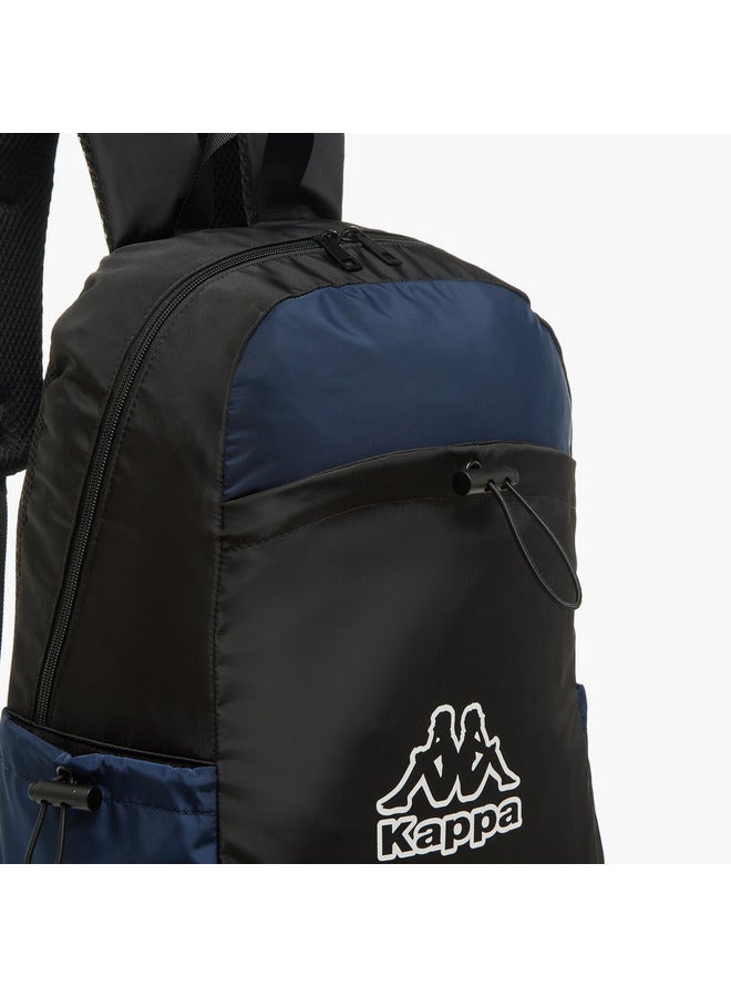 Kappa Boys Logo Print School Backpack with Adjustable Straps and Zip Closure - 17x31x43 cm - Image 5