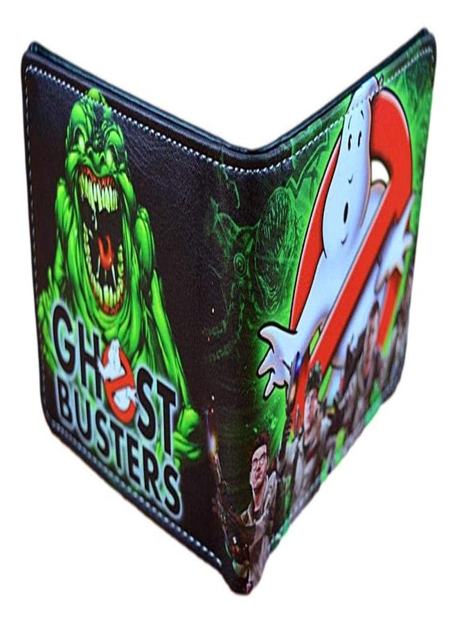 محفظة ثنائية الطي بتصميم شعار الشبح الأخضر الشرير سليمير من فيلم صائدو الأشباح