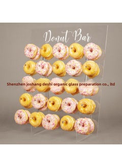 Hot Donut Wall Display Stand-acrylic Donut Stand Can Hold 50 Donuts-Specifications:Square-Size:55.9*20*66cm 3mm+5mm