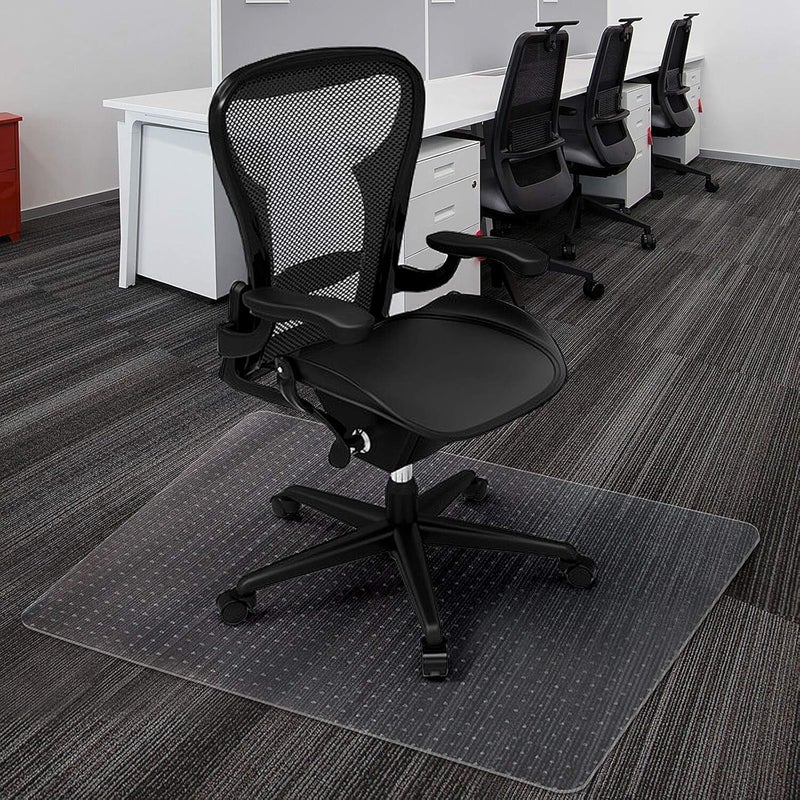 Azadx Carpet Floor Chair Mat for Low, Standard and No Pile Carpeted Floors - Plastic Desk Chair Mat for Easy Rolling - Durable Carpet Protector (30 x 48'' Rectangle) - Image 1