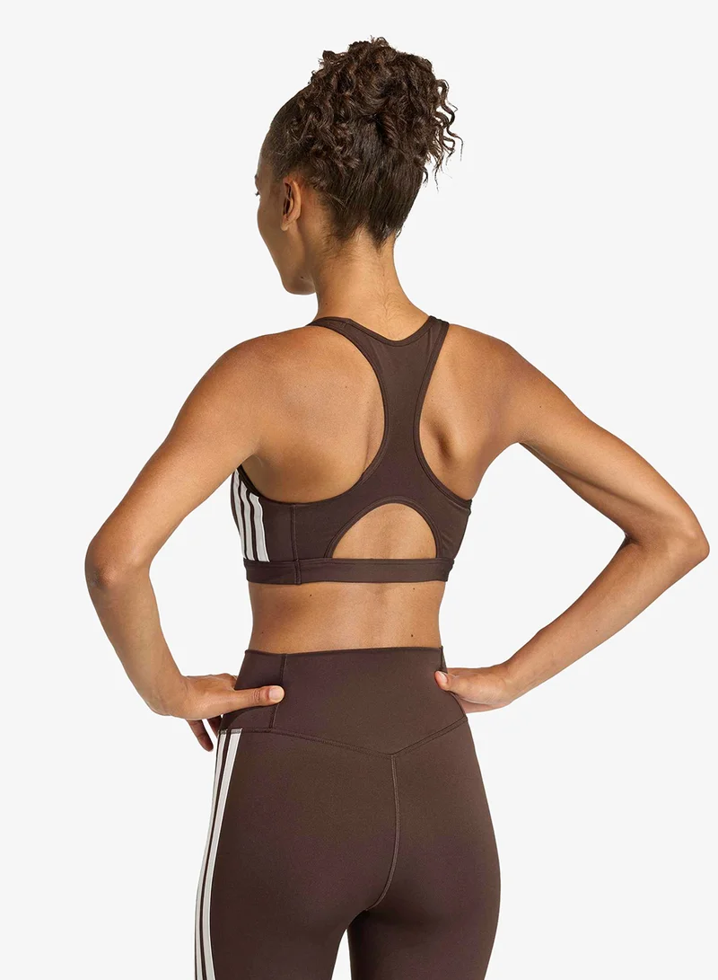 اديداس 3-Stripes Optime Essentials Medium Support Bra