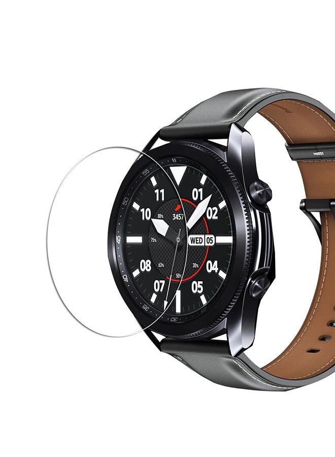NIBEMINENT 3-Piece Tempered Glass Screen Protector For Samsung Watch 3 45mm Clear  - Image 1