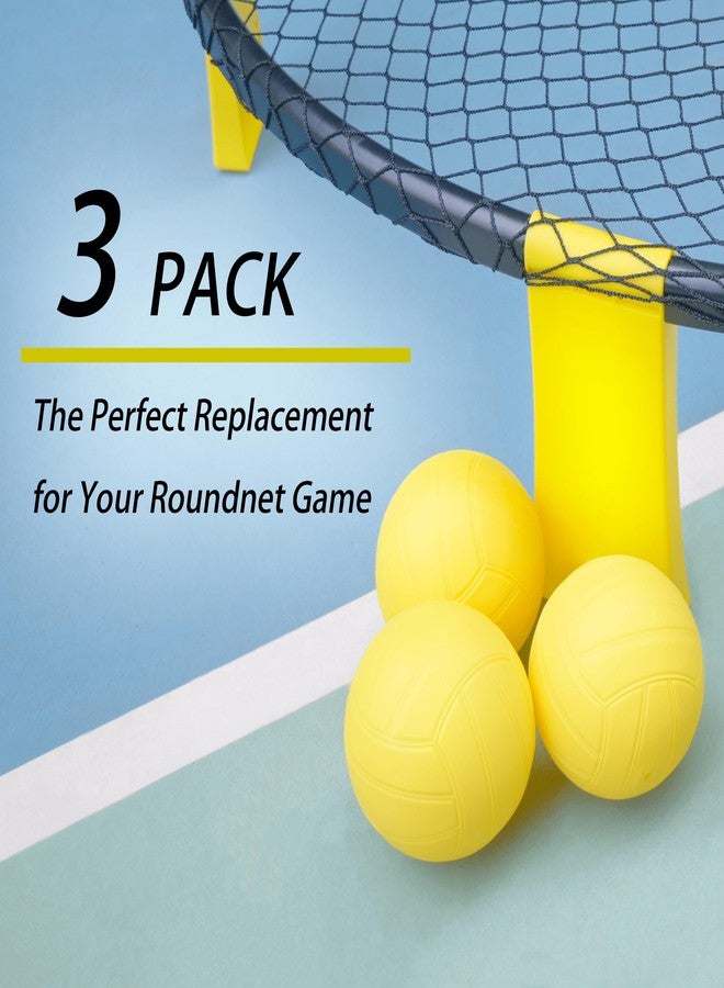 Viminston Spike Replacement Balls 3-Pack with Pump for Roundnet Game Mini Volleyball Pool Game - Image 3