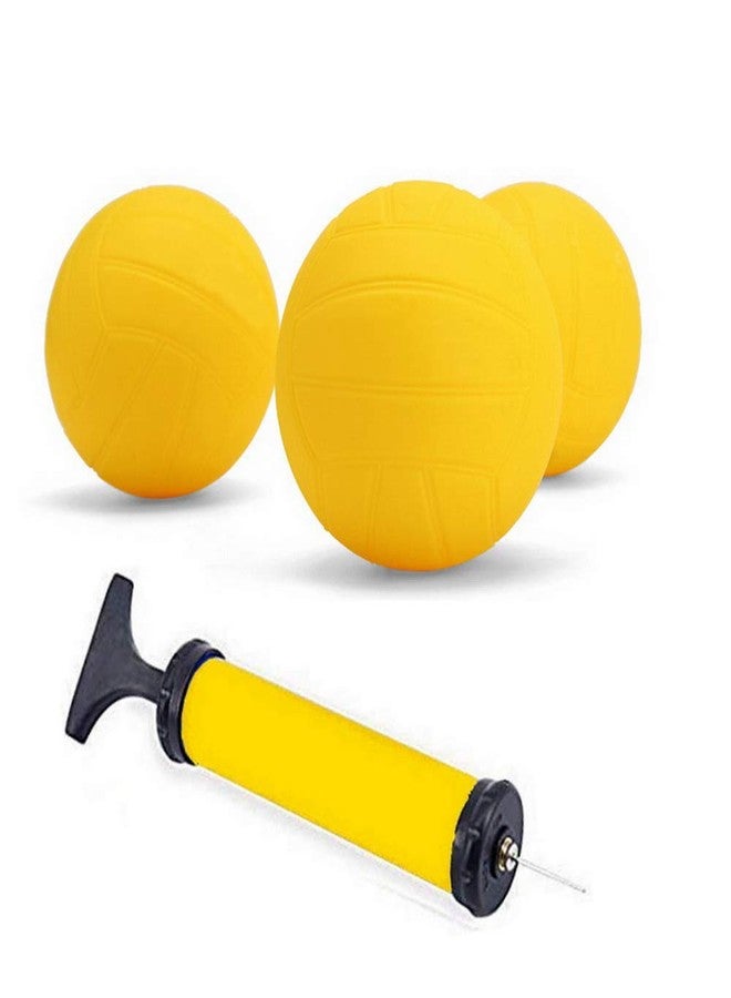 Viminston Spike Replacement Balls 3-Pack with Pump for Roundnet Game Mini Volleyball Pool Game - Image 1