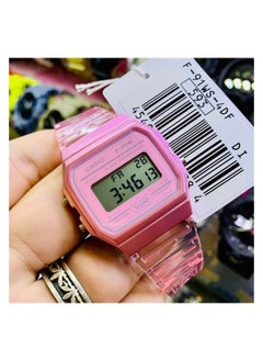 CASIO Casio Watch for Unisex F-91WS-4DF Digital Resin Band Pink  - Image 5