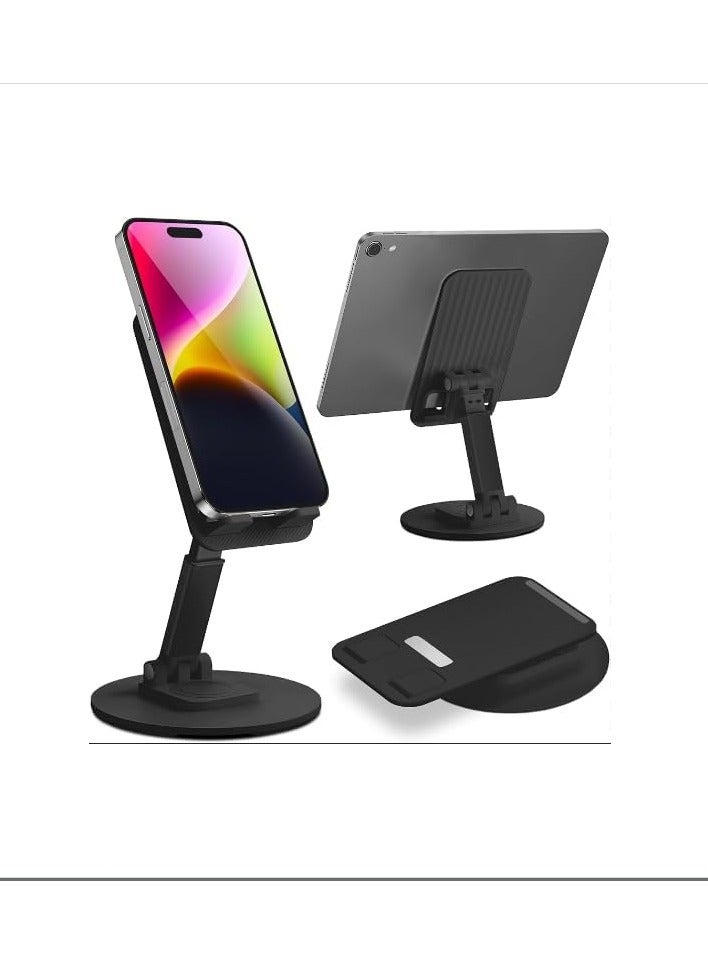 general Folding 360-Degree Rotatable Lifting Desktop Holder – Sturdy Aluminum Alloy Stand, Adjustable Height  Angle, Portable  Lightweight for Laptop, Tablet, Smartphone, and More - Image 1