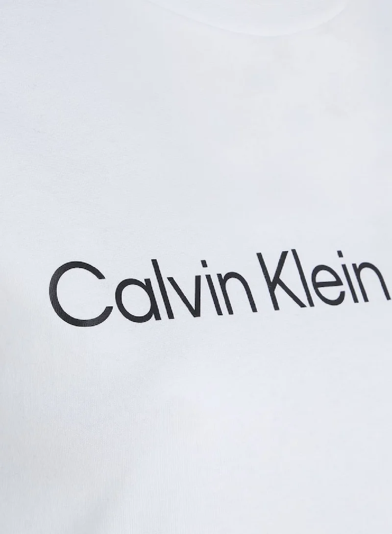 Calvin Klein Jeans Bright White Logo T-Shirt for Women | Best Price UAE