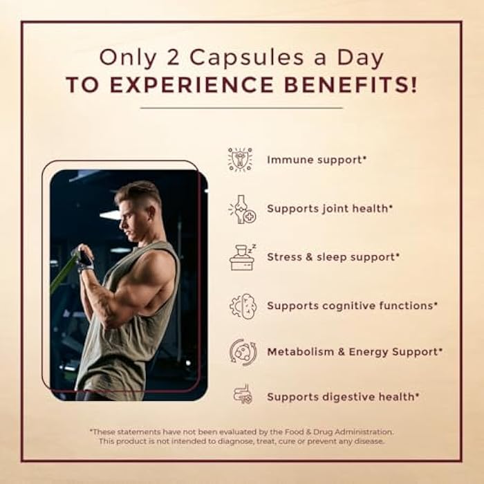 Vasu كبسولات فاسو موس البحر - 100 عدداً - موس البحر وزيت بذور الكمون الأسود وأشواغاندا زنجبيل، كبسولات موس البحر الأيرلندية للقدرة، القوة، التحمل - حبوب موس البحر للرجال والنساء - Image 5