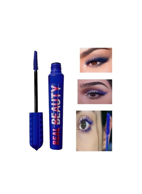Mascara intensify and lengthen eyelashes waterproof blue color