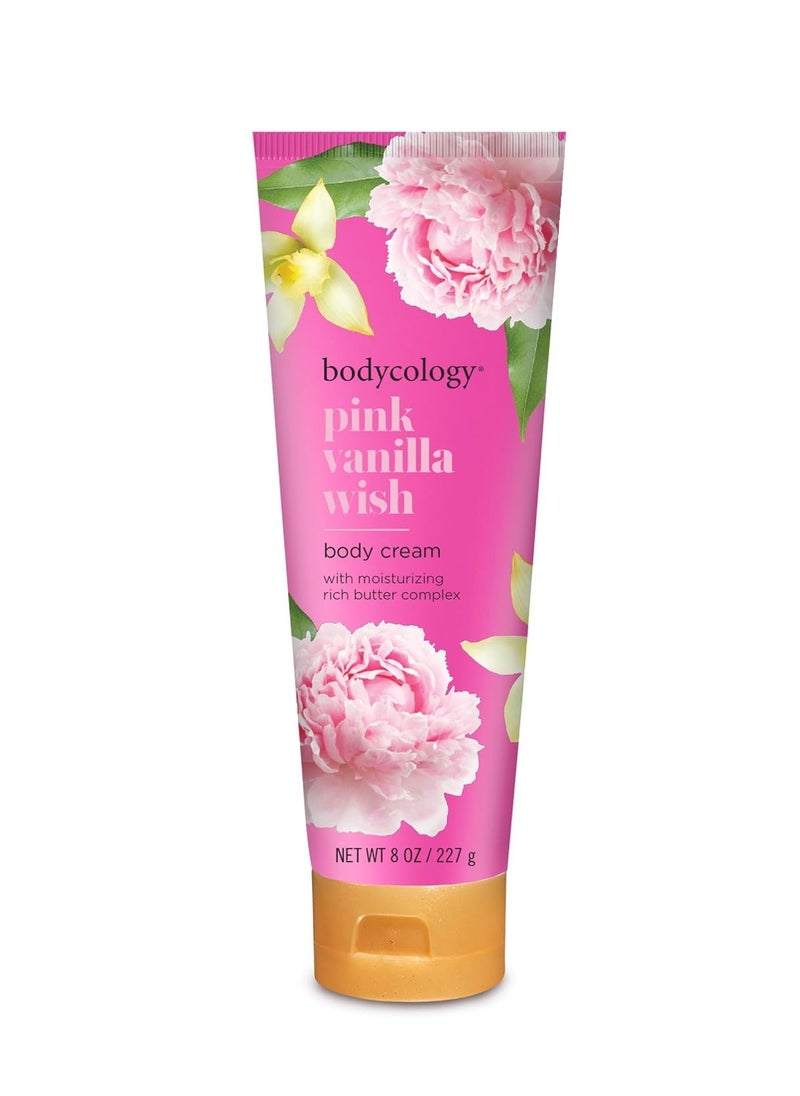 Bodycology Bodycology Shea Butter Body Cream, Pink Vanilla Wish, 8 oz  - Image 1