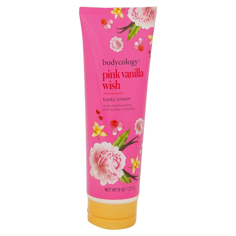 Bodycology كريم الجسم من بوديكولوجي بزبدة الشيا، رغبة الفانيليا الوردية، 8 أونصات - Image 2