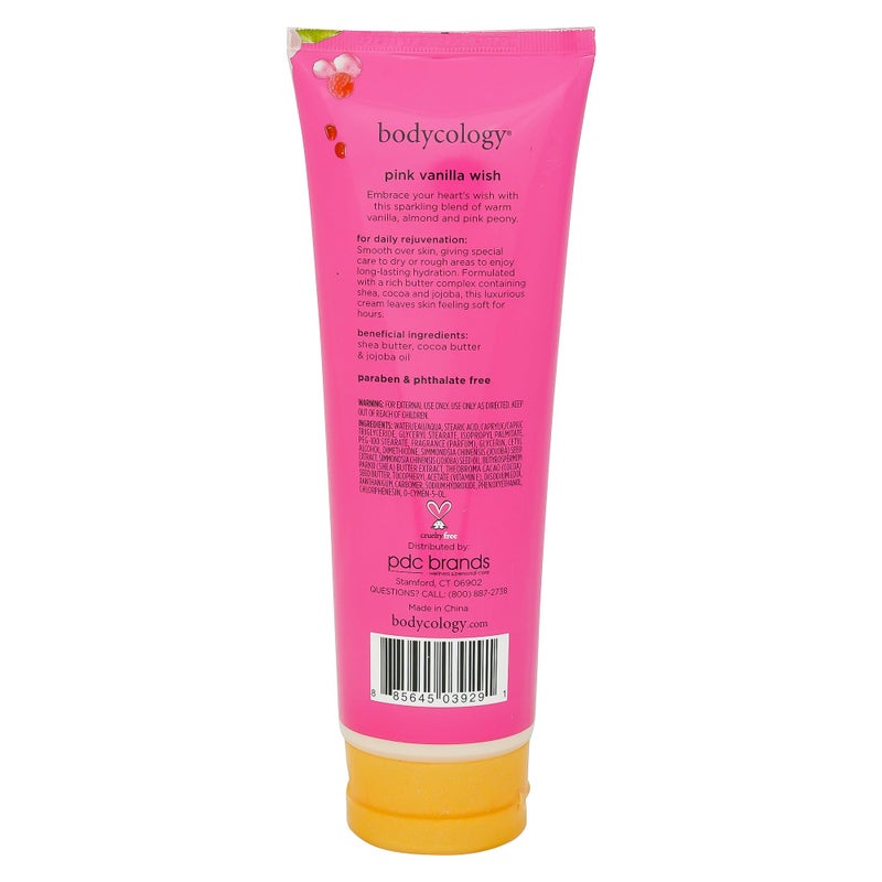 Bodycology كريم الجسم من بوديكولوجي بزبدة الشيا، رغبة الفانيليا الوردية، 8 أونصات - Image 3