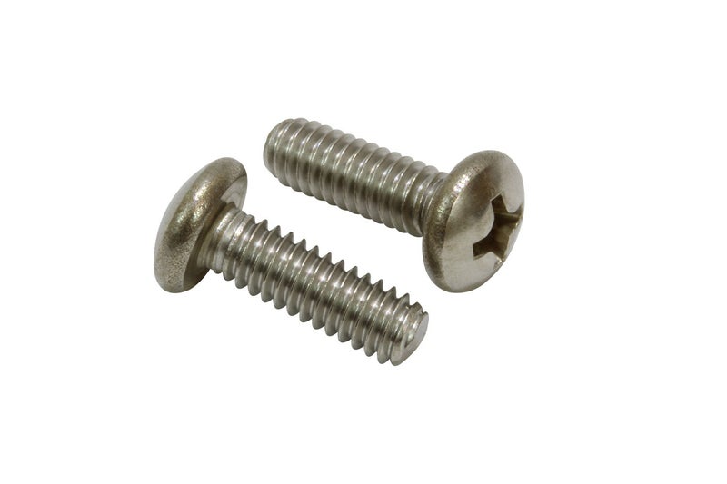 Bolt Dropper #8-32 X 1/2" Stainless Pan Head Phillips Machine Screw (100 pc) 18-8 (304) Stainless Steel Screws by , Screws - Image 1