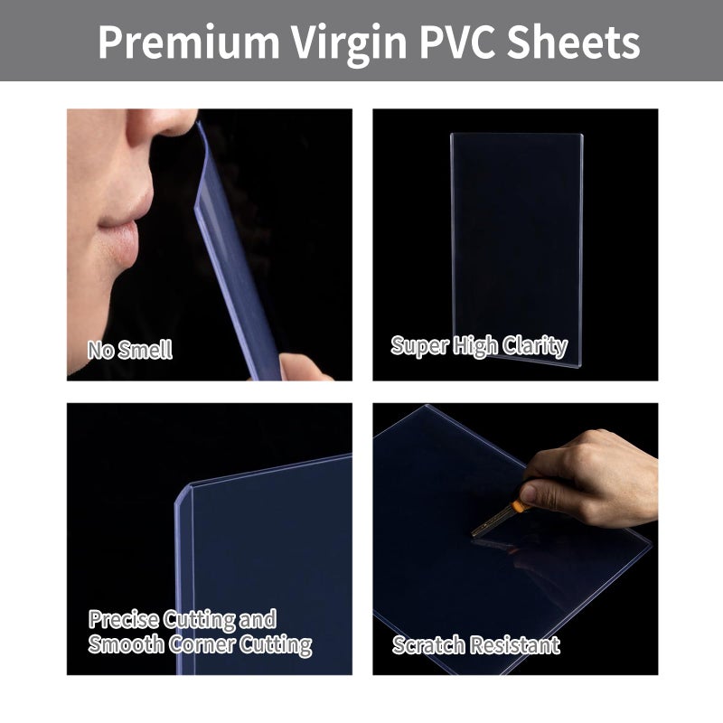 Prilino 25-Pack 8.5 x 11 Inch Document-Toploaders - Premium Document Topload Holders, Crystal Clear Document Top loaders, Hard Plastic Page Sheet Protectors for Photos, Prints, Menu Covers and Work Papers - Image 3