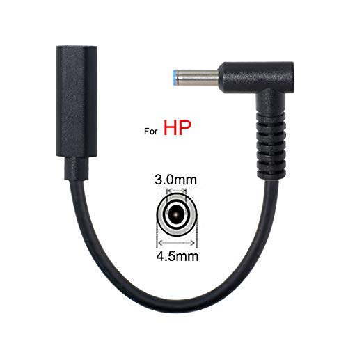 cablecc Type C USB-C Female Input to DC 4.5x3.0mm Power PD Charge Cable fit for HP Laptop 18-20V - Image 3