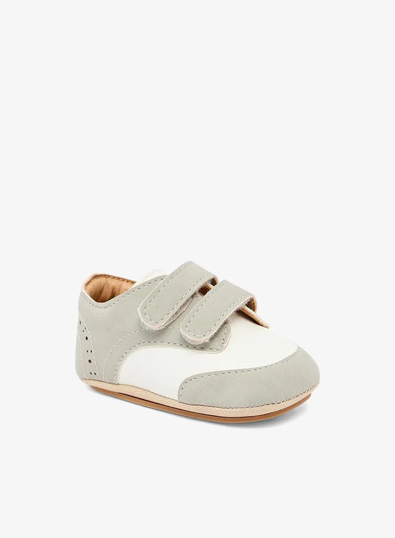 Barefeet Booties With Hook & Loop, Panelled Design