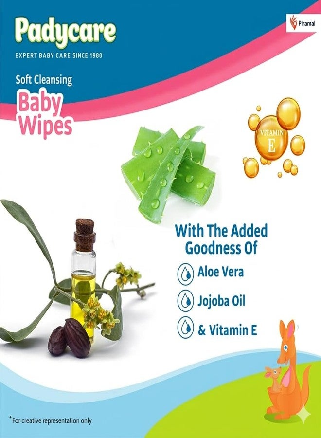 KETLIX Little's Soft Cleansing Baby Wipes with Lid | 80 Wipes x Pack of 3-240 Wipes | Extra Thick & Moist Wet Wipes for Baby's | Prevents Rashes & Redness with Goodness of Aloe Vera, Vitamin E & Jojoba Oil - Image 5