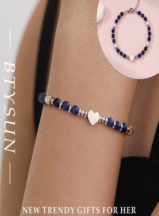 Btysun Mothers Day Gifts for Daughter, Bonus Daughter Bracelet Beaded Bracelets for Women Trendy Stuff Stocking Stuffers for Teens Adjustable Gemstone Bracelet Birthday Christmas Jewelry - Image 3