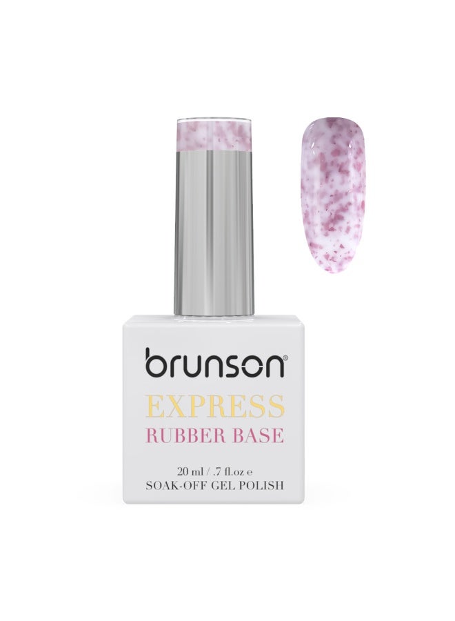 brunson Rubber Base Gel Nail Polish 20Ml - French Rubber Base Coat Long-Lasting, Durable And Chip-Resistant Nail Strengthener Gel Nail Polish Base Coat For Manicure And Pedicure