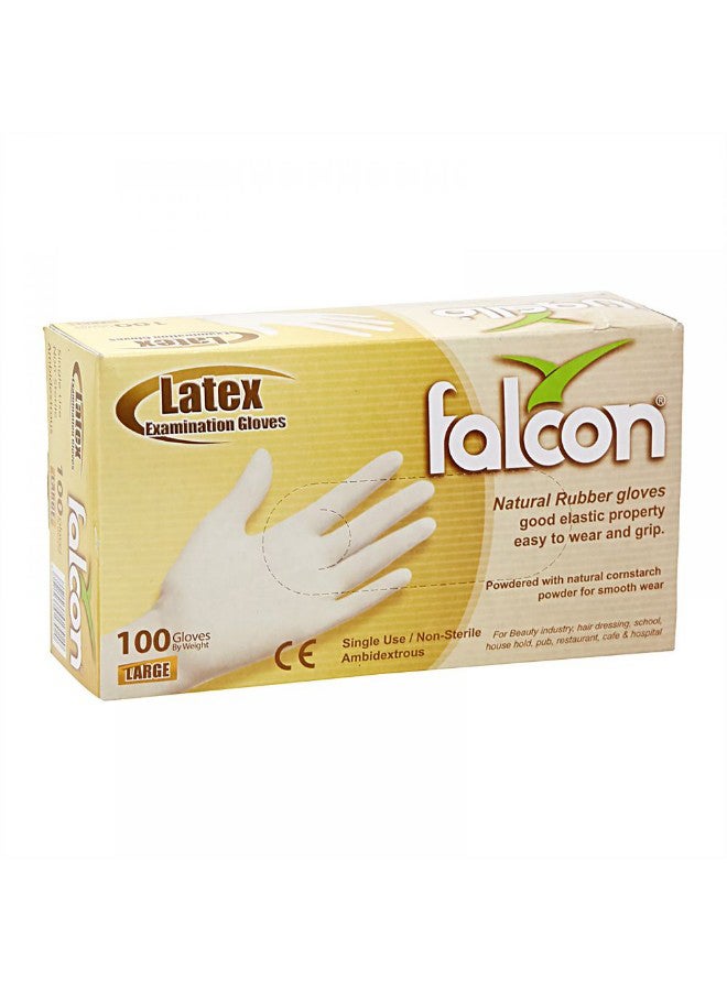 Falcon 100-Piece Disposable Gloves Set White - Image 2
