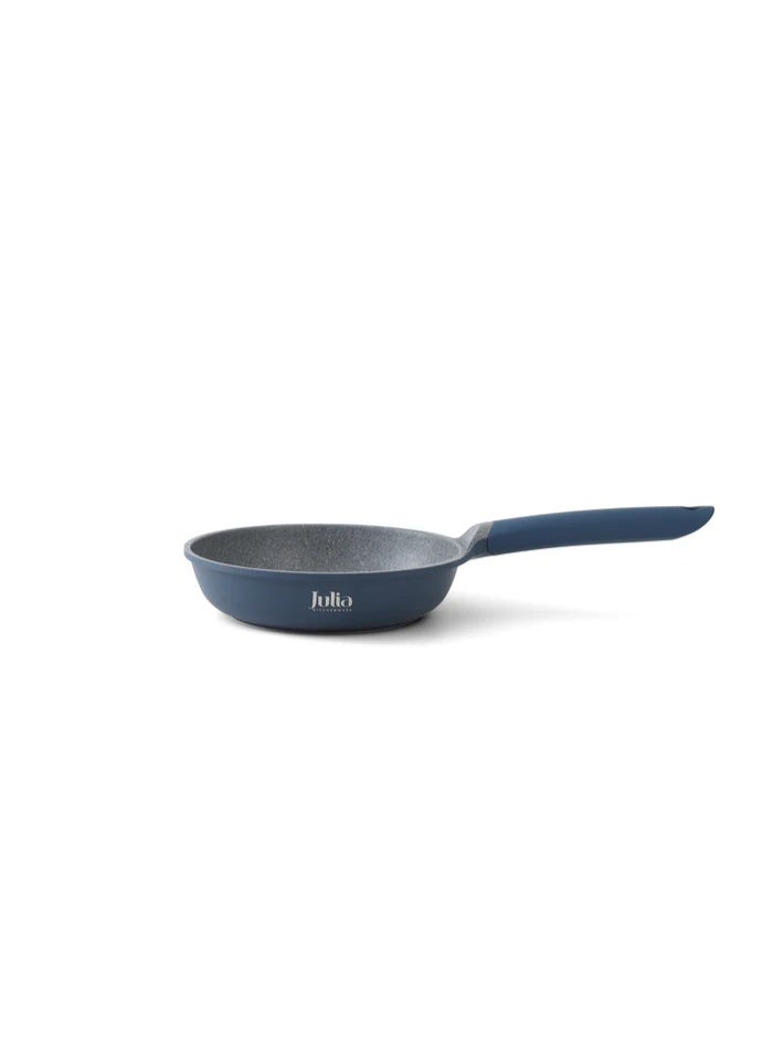 Julia Elite Uni Frypan 24cm - Blue - Gray Granite Non-Stick - Induction Ready - Image 2