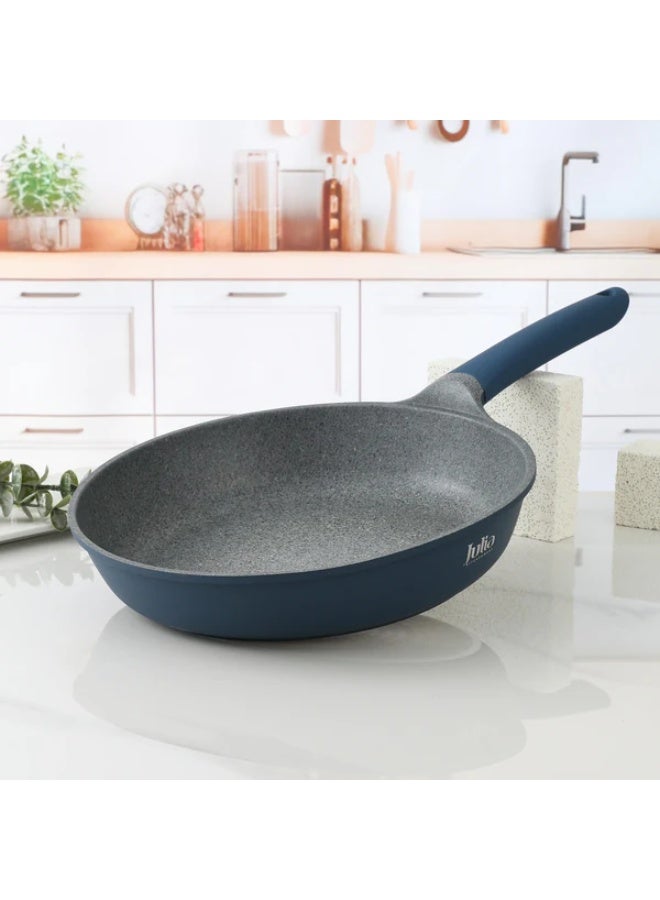 Julia Elite Uni Frypan 24cm - Blue - Gray Granite Non-Stick - Induction Ready - Image 1