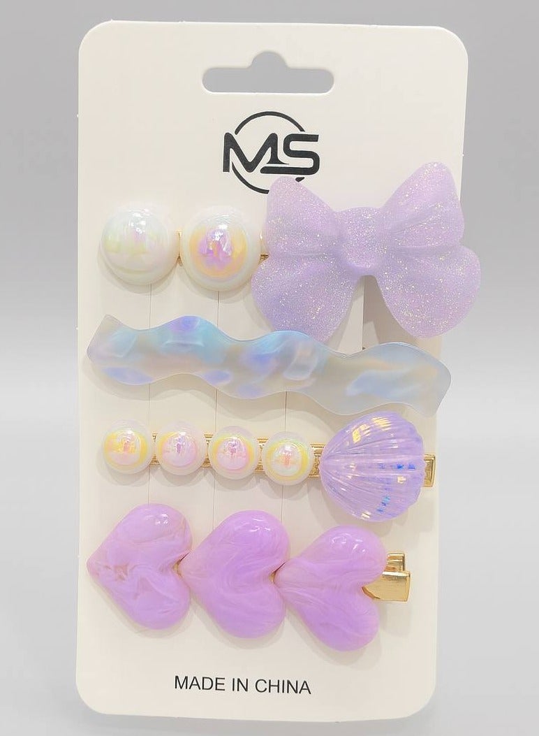 4-Piece Gold Hair Clips Set – Elegant Metal Bobby Pins - Image 1