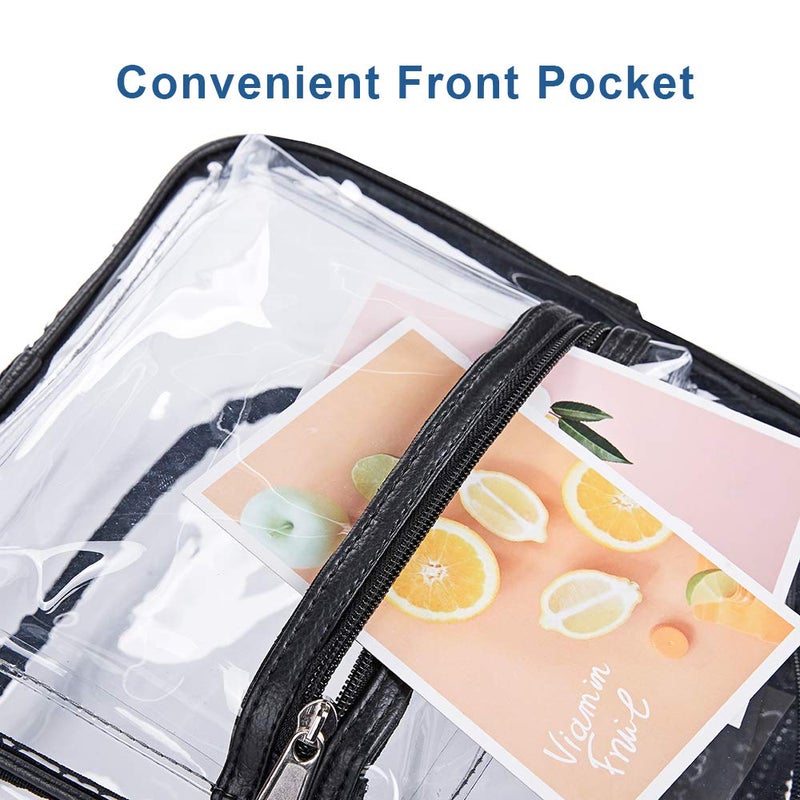 Clearworld Mini Clear Backpack,Stadium Approved Clear Backpack with Front Accessory Pocket, Heavy Duty See Through Backpack for Festivals, Concerts,Sporting Events - Image 5