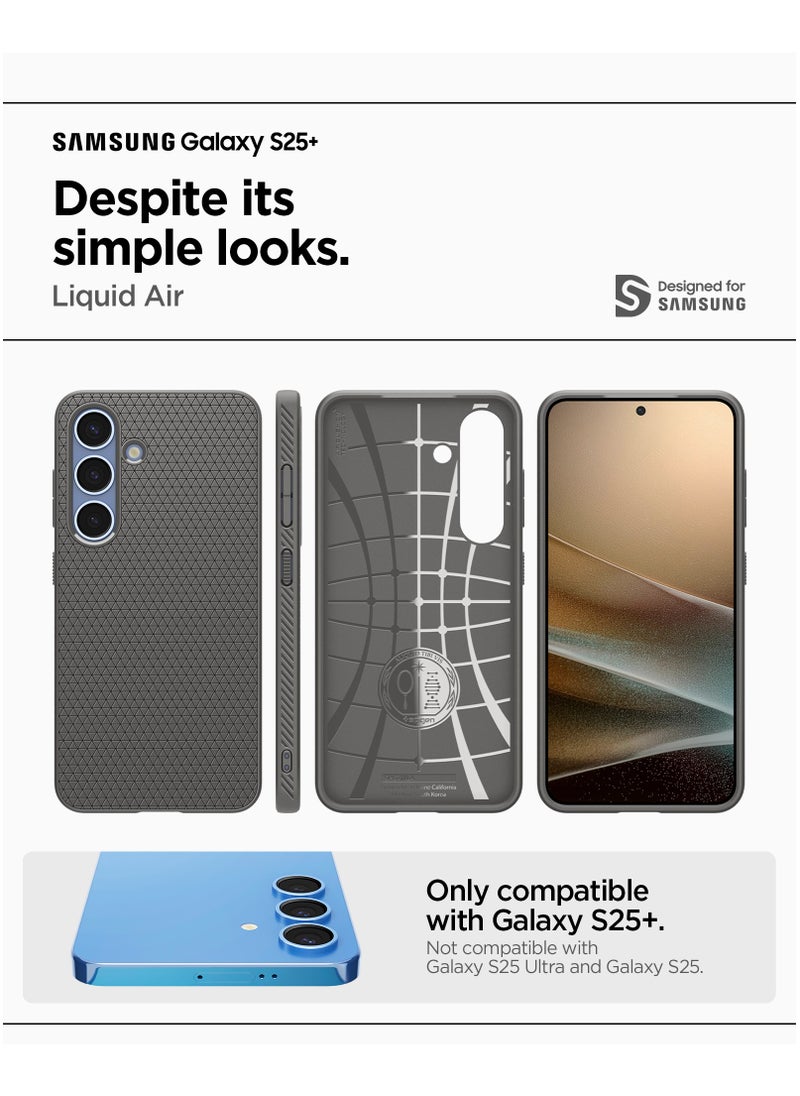 Spigen Liquid Air for Samsung Galaxy S25 PLUS Case Cover (2025) - Marble Gray  - Image 2