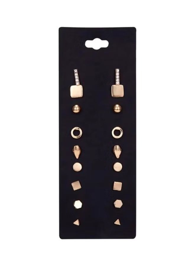 Goolsky 8Pairs of Stud Earrings, Suitable for Women, Made of 316L Stainless Steel, Cartilage Earrings, Stud Earring Set, Can Be Layered, Screw Back Earrings for Pierced Ears - Image 2