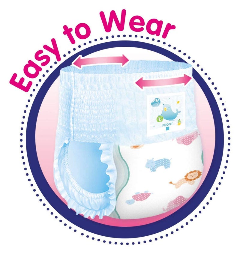 Glider Overnight Extra Absorbency Premium Diapers Pants, Large, 65 Count - Image 5