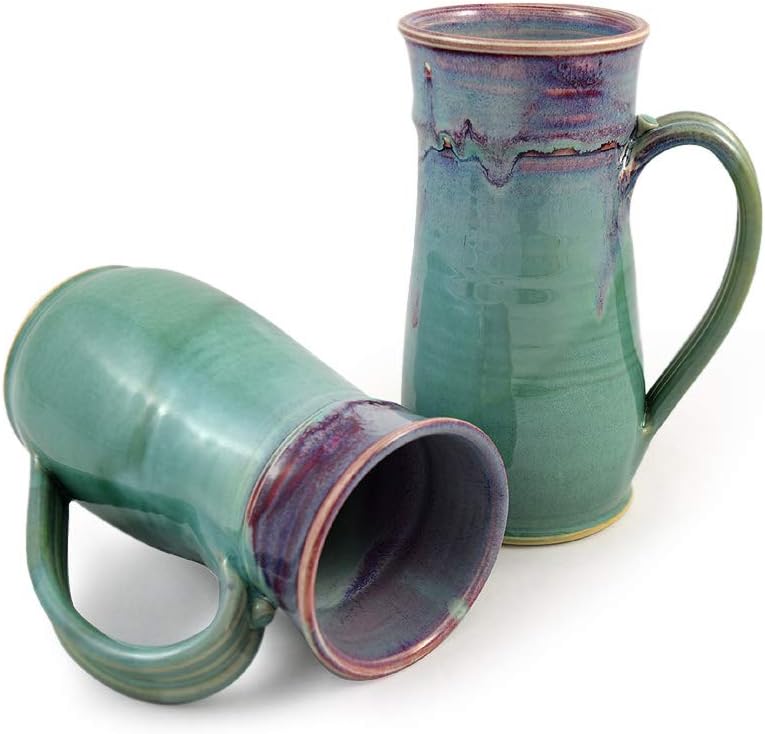 Modern Artisans American Made Orchid Green Pottery Collection 20oz Tall Mug - Image 3