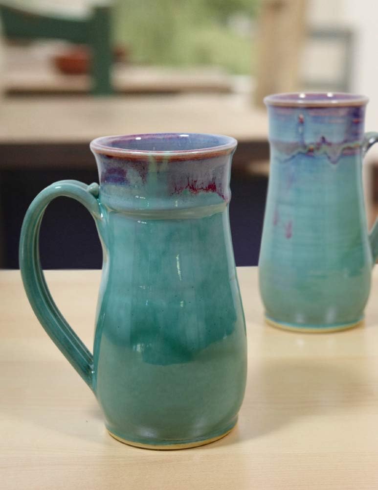 Modern Artisans American Made Orchid Green Pottery Collection 20oz Tall Mug - Image 4