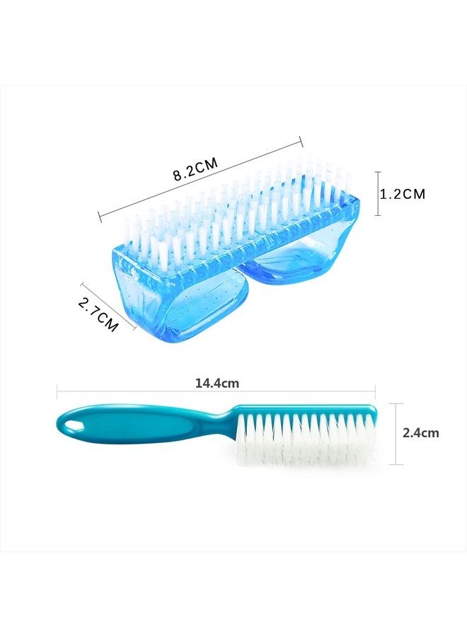 Qeedy 6 Pack Handle Grip Nail Cleaning Brush, Qeedy Fingernail Brush Cleaner Scrub Brush Kit for Toes Shower and Women & Men & Kids (Color A) - Image 2