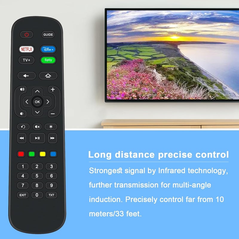 فينابتي جهاز تحكم عن بعد بديل من مناسب لتلفاز TCL Roku الذكي 2022 RC876-21001-000092 32RS520K 43RC630K 50RP620K 65RC630K 32RS530K 40RS520K 40RS530K 55RC630K 620K 50K 5RP630K 65RP620K 65RP630K - Image 1