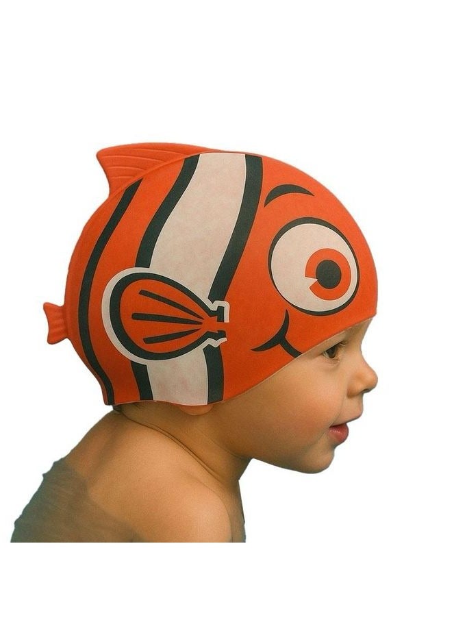 Generic Kids Swim Cap - Orange 