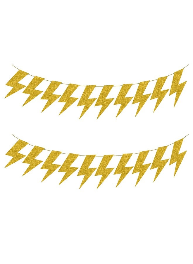 PIBIPAID Lightning bolt Party Banner Decorations,for Flash Weather Birthday Gender reveal Baby shower Party Favors Supplies Favors - Image 2