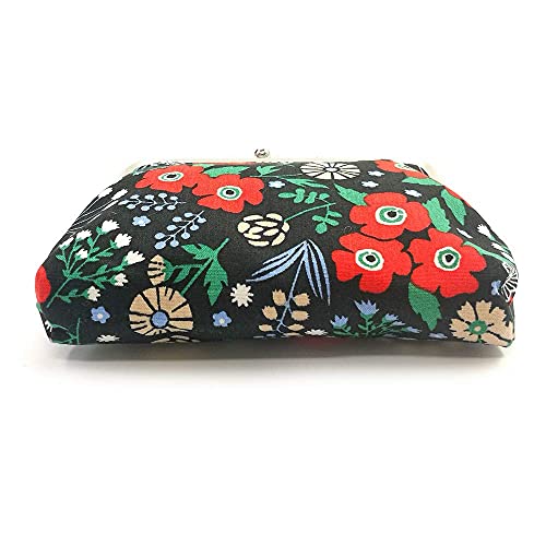 Sanxiner Cute Floral Buckle Coin Purses Vintage Pouch Kiss-lock Change Purse Wallets - Image 5