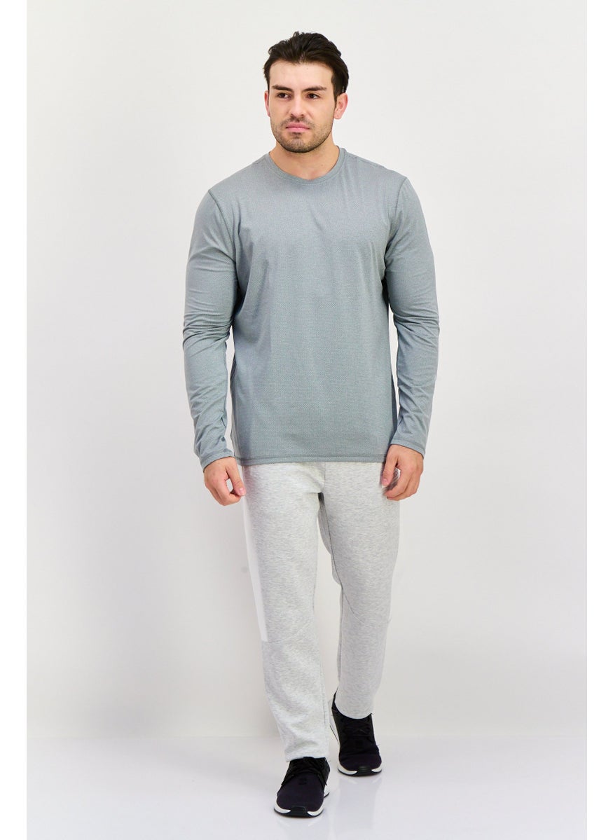 90 Degree By Reflex Men Sportswear Fit Long Sleeve Outdoor Shirt, Grey  - Image 2