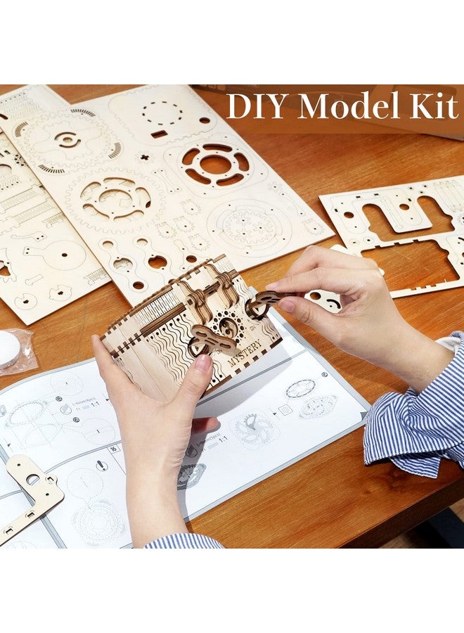 رو وود ألغاز ثلاثية الأبعاد للكبار، مجموعات نماذج ميكانيكية خشبية للمراهقين والأطفال من سن 14 عامًا فما فوق - صندوق الكنز - Image 3