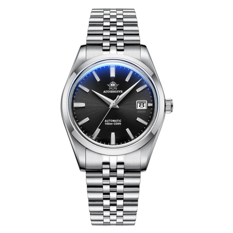 ADDIESDIVE Luxury Automatic Watch for Men 39 MM Simple Analog Dial Jubilee Steel Strap NH35A Movement Minimalist Watch - Image 1