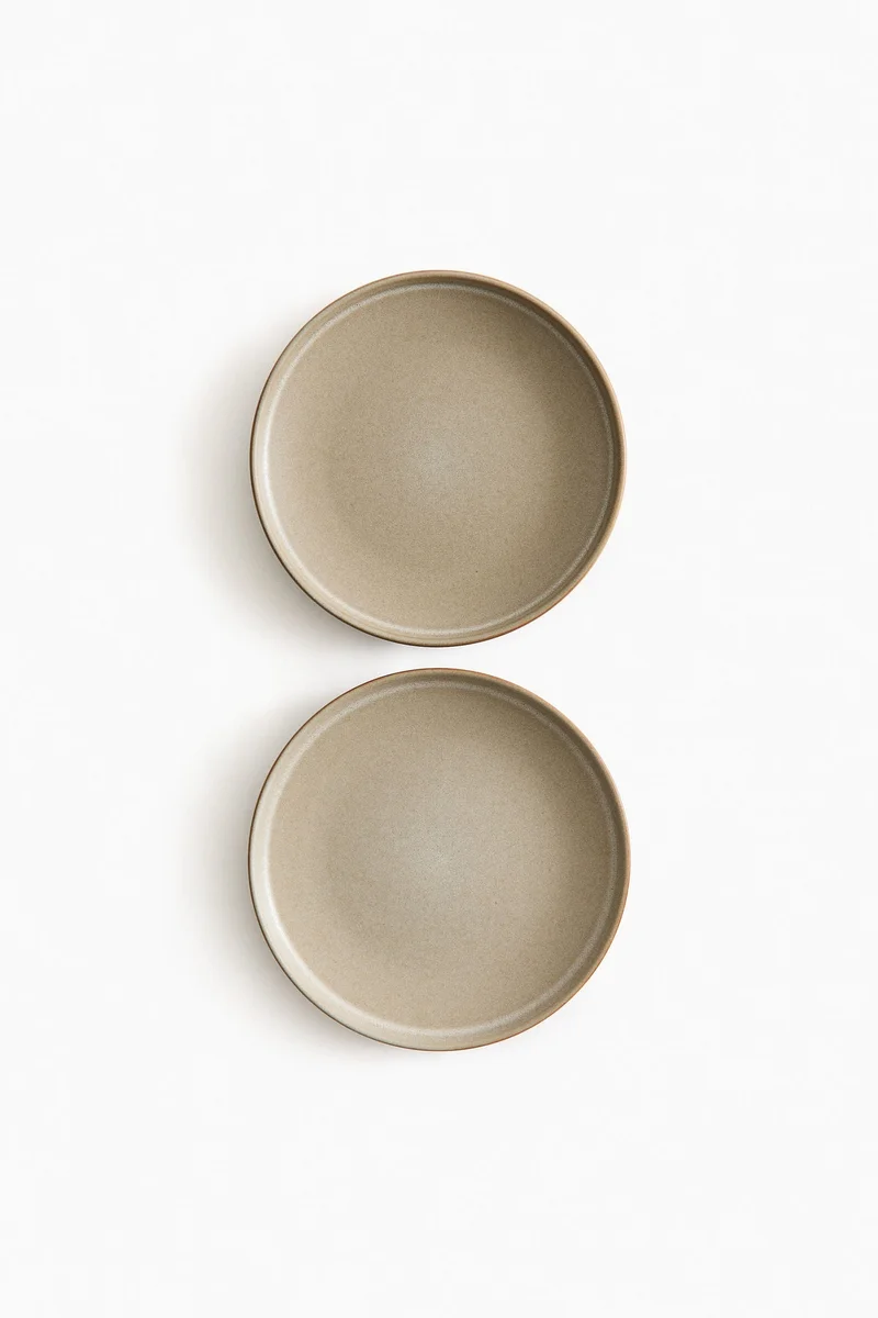 H&M 2-pack reactive-glaze starter plates