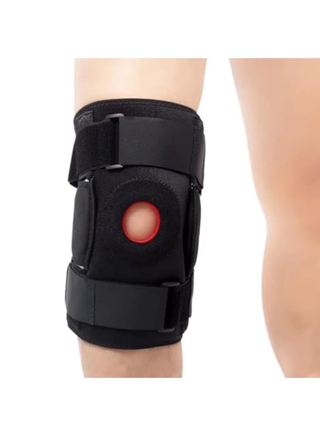 Hinged Knee Brace for Men & Women – Adjustable Compression Support for ACL, Meniscus & Arthritis – Durable Stabilizer for Running & Pain Relief - Image 1