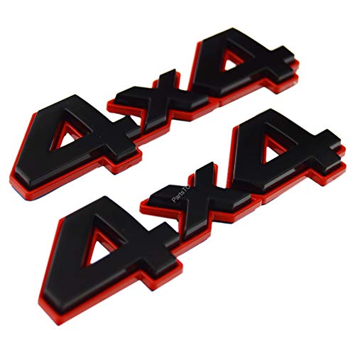 PartsTo 4x4 Decal Emblem Badge with PreAdhesive for Toyota Tacoma Hilux Tundra 4Runner Land Cruiser Sequoia Exterior Performance Trim Decal - Image 1