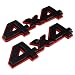 PartsTo 4x4 Decal Emblem Badge with PreAdhesive for Toyota Tacoma Hilux Tundra 4Runner Land Cruiser Sequoia Exterior Performance Trim Decal - Image 2