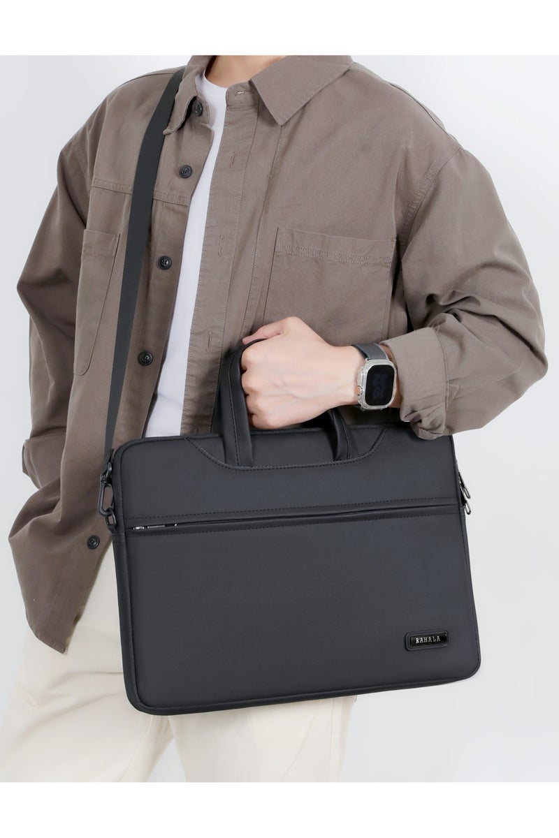 RAHALA Premium 3-in-1 Laptop Bag for Men & Women - Waterproof 15.6" Business Briefcase & Shoulder Bag - Ultimate Device Protection - RAL817 - Black - Image 4