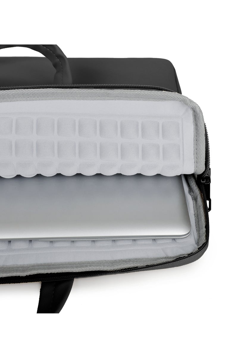 RAHALA Premium 3-in-1 Laptop Bag for Men & Women - Waterproof 15.6" Business Briefcase & Shoulder Bag - Ultimate Device Protection - RAL817 - Black - Image 2