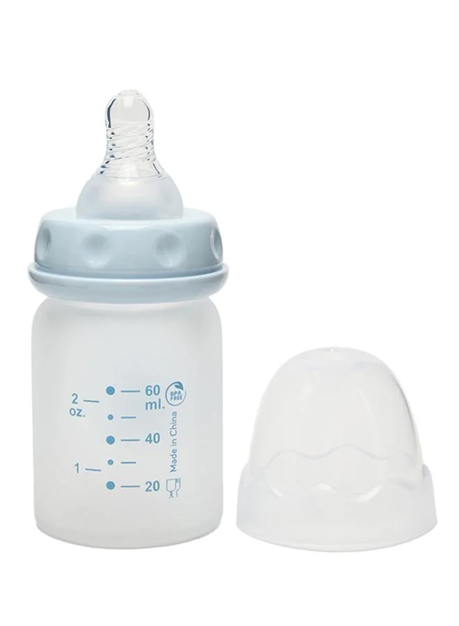 أطفال وأكثر Babies & More Baby Blue Shatterproof Glass Feeding Bottle 60ml