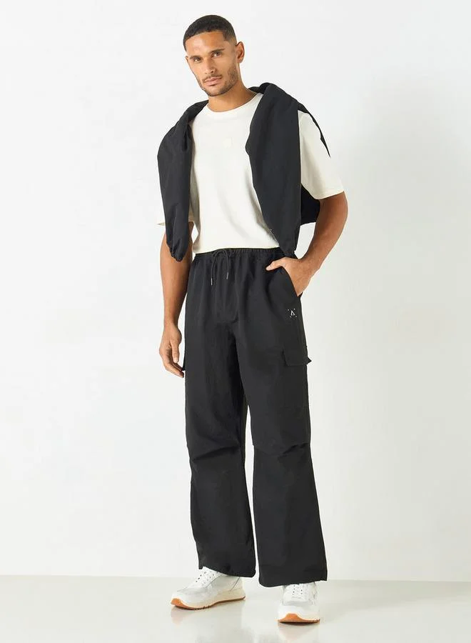 ADOT by Splash Track Pants with Drawstring Closure and Pockets